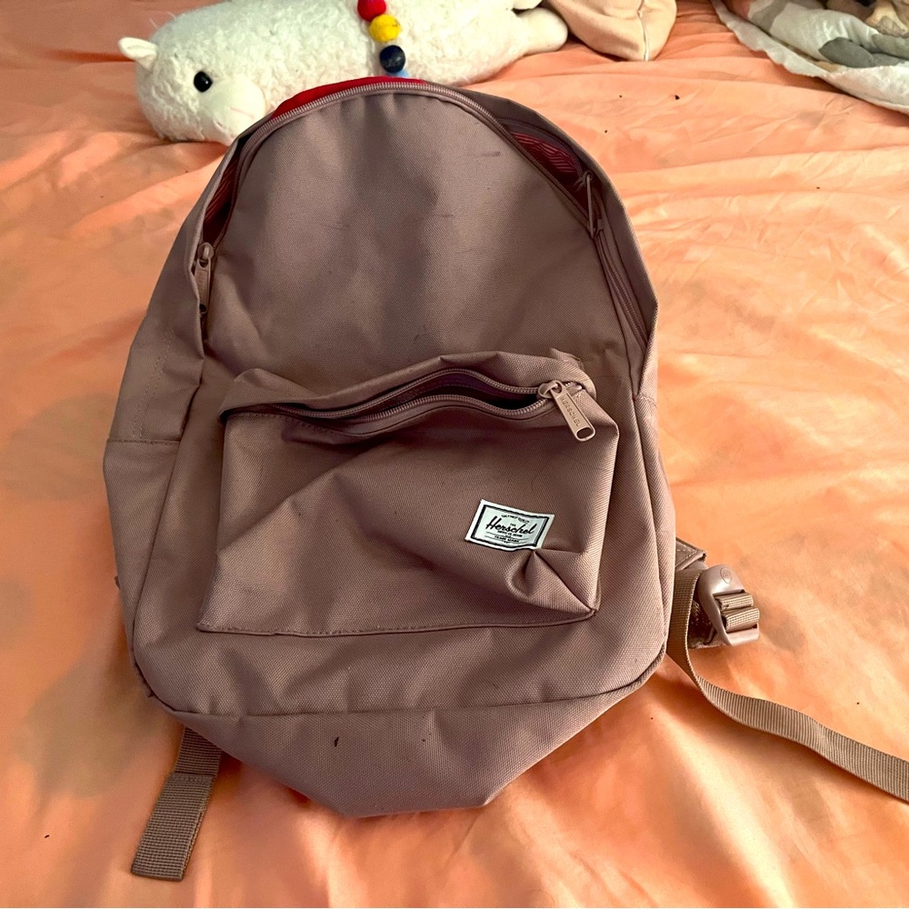 Pink Herschel backpack